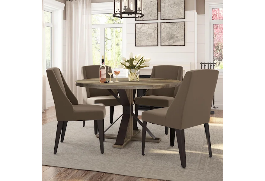 Farmhouse 5-Piece Martina Table Set by Amisco at Esprit Decor Home Furnishings